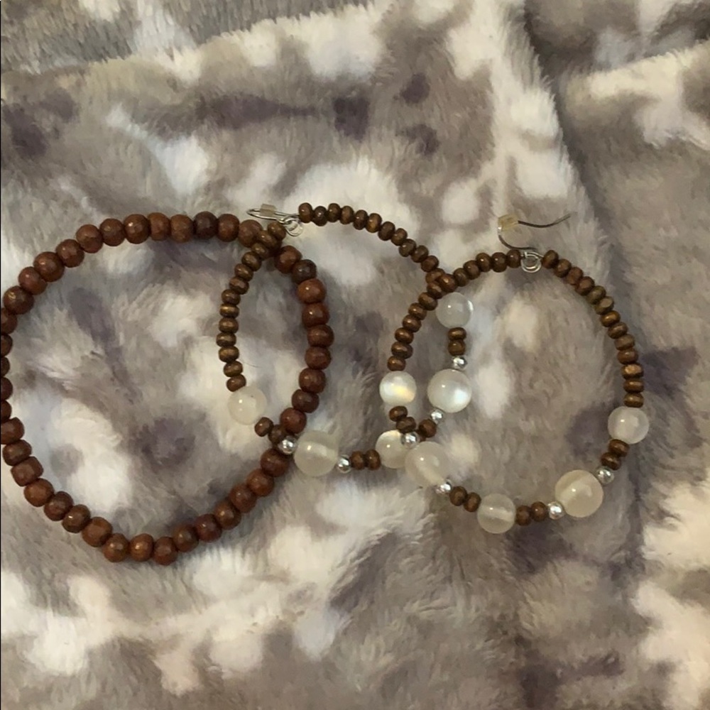 fashion bracelet + earrings set
